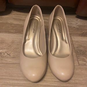 6.5 nude heels comfort plus